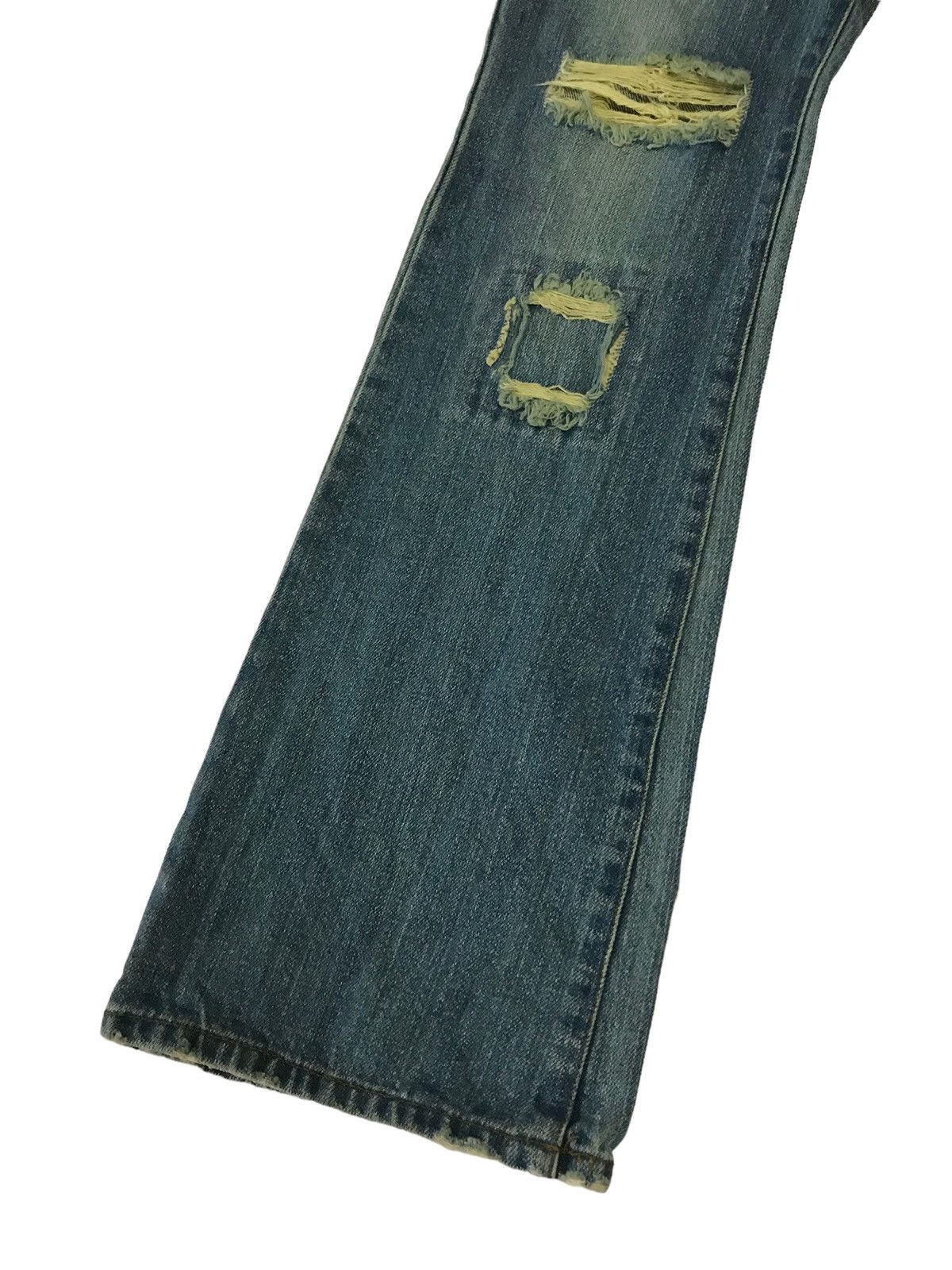 Hysteric Glamour Last Drop🔥S.P.R Jeans Patchwork Ripped Boot Cut Denim Size 30" / US 8 / IT 44 - 5 Thumbnail