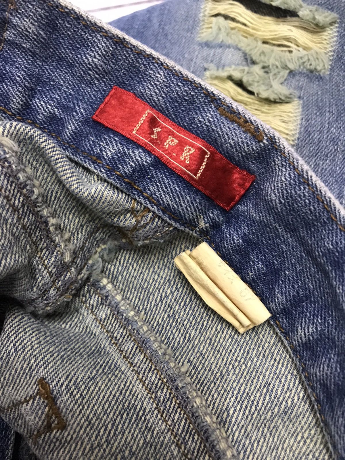 Hysteric Glamour Last Drop🔥S.P.R Jeans Patchwork Ripped Boot Cut Denim Size 30" / US 8 / IT 44 - 24 Thumbnail