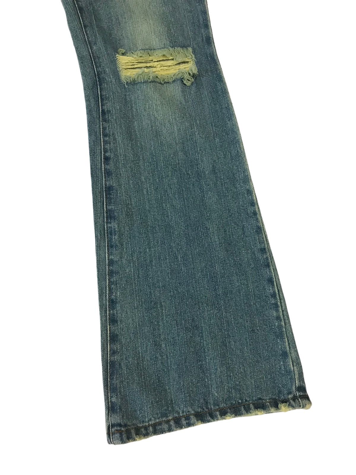 Hysteric Glamour Last Drop🔥S.P.R Jeans Patchwork Ripped Boot Cut Denim Size 30" / US 8 / IT 44 - 4 Thumbnail