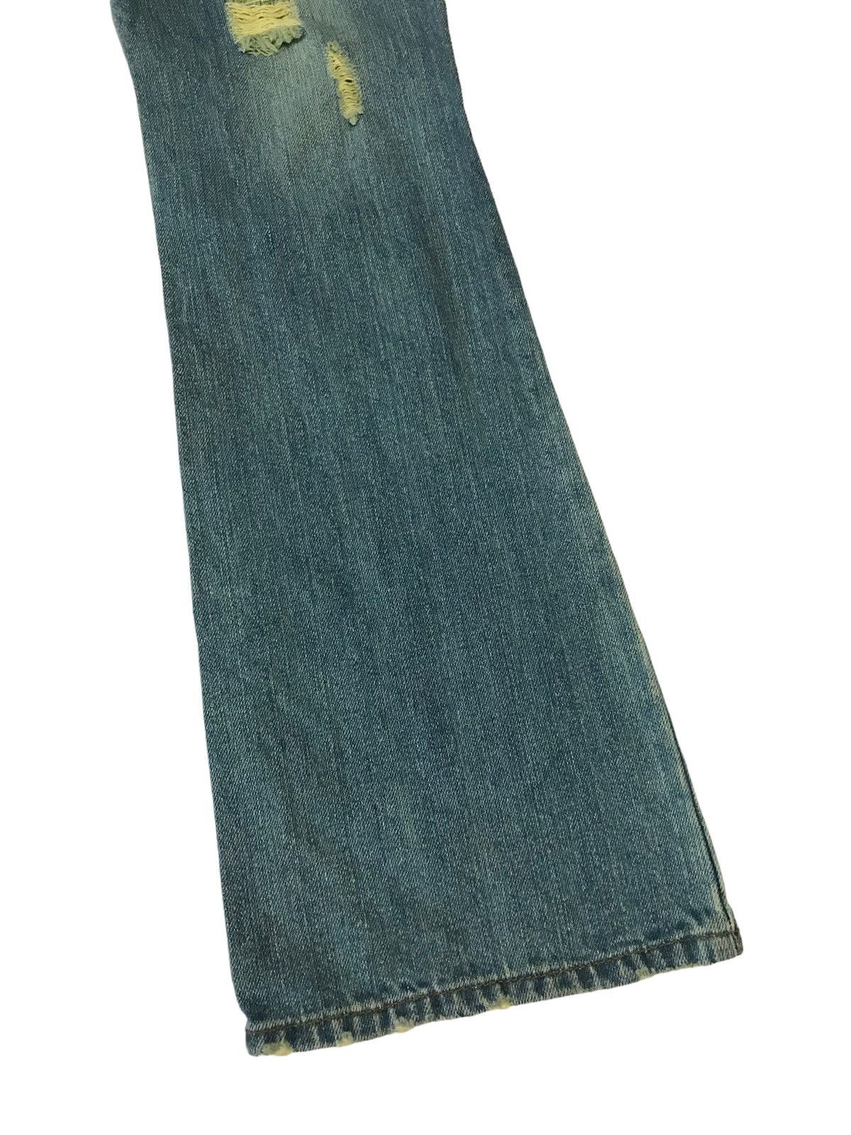 Hysteric Glamour Last Drop🔥S.P.R Jeans Patchwork Ripped Boot Cut Denim Size 30" / US 8 / IT 44 - 17 Thumbnail