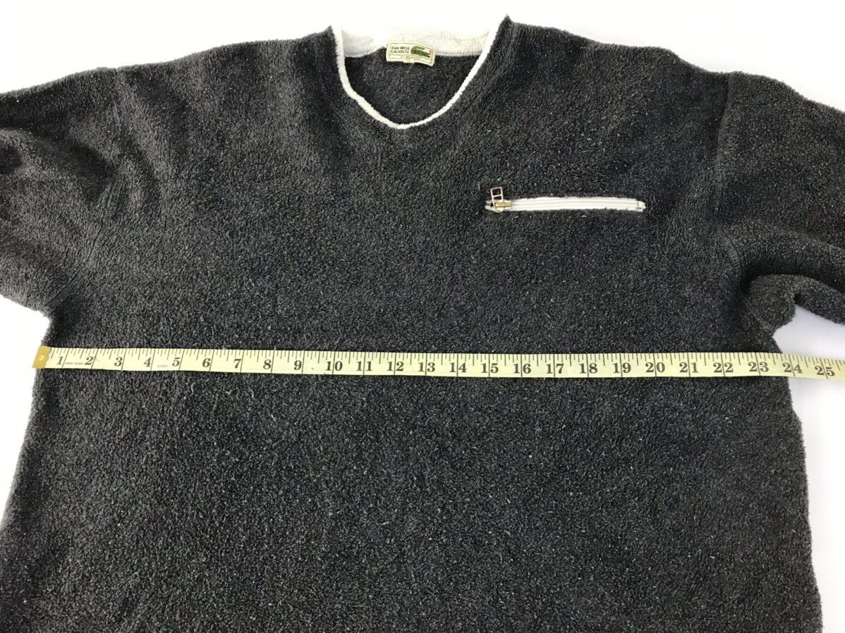Lacoste × Vintage Chemise Lacoste Homewear Fleece Sweatshirt V Neck Design Size US L / EU 52-54 / 3 - 8 Thumbnail