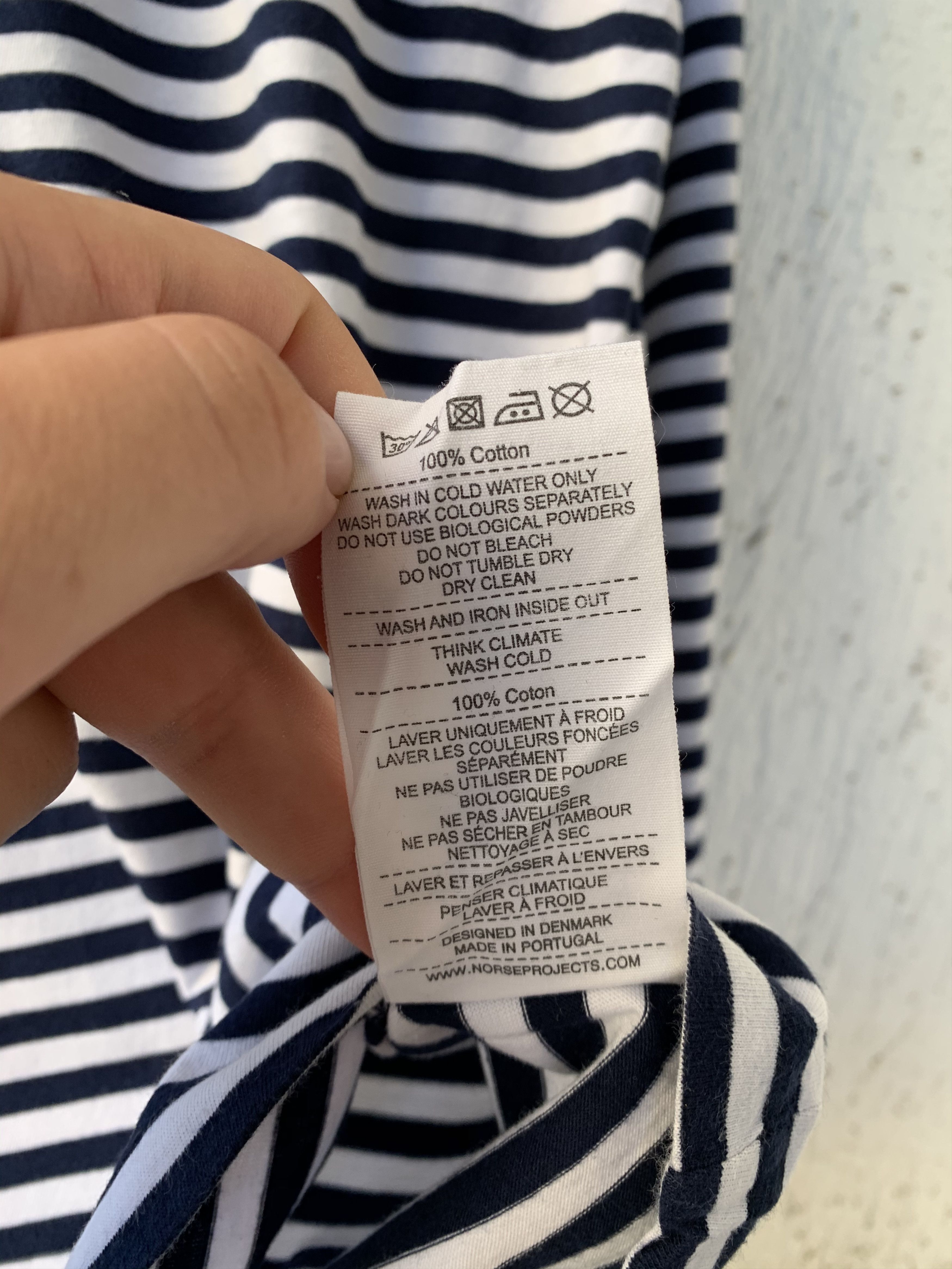 Norse Projects James Logo Stripe longsleeve Size US M / EU 48-50 / 2 - 5 Thumbnail