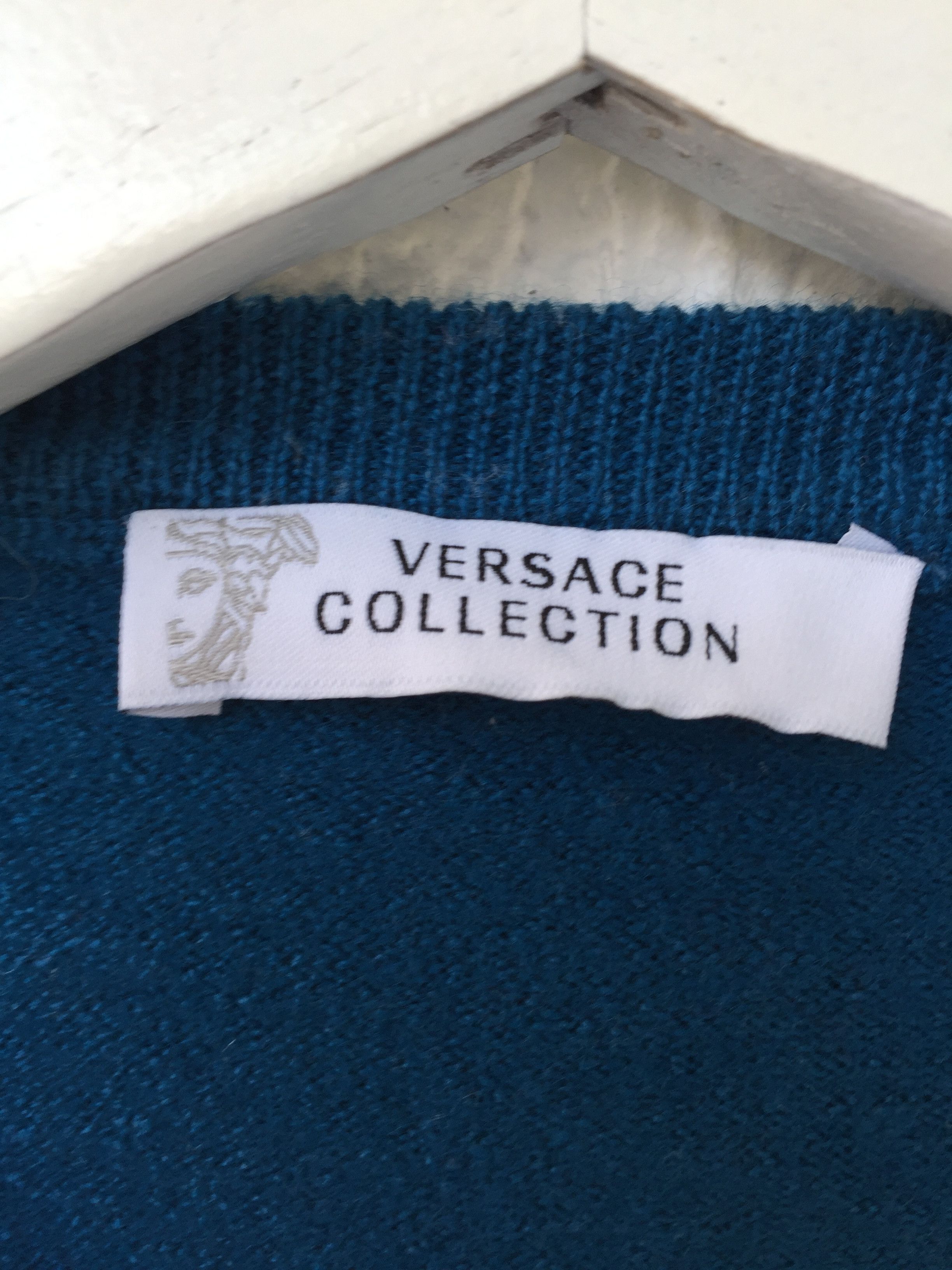Versace teal embroidered sweater Size US S / EU 44-46 / 1 - 4 Thumbnail