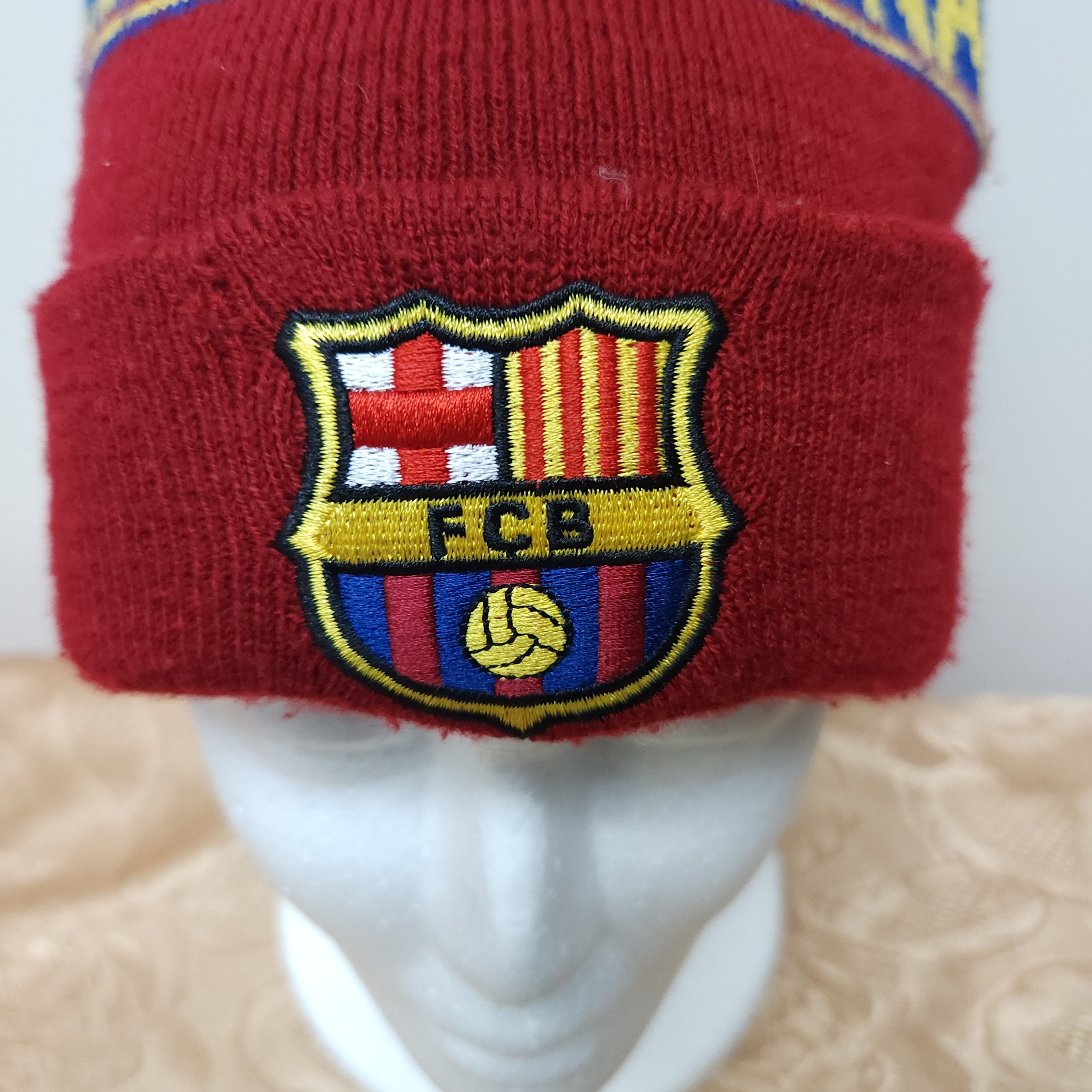 Vintage Vintage F.C Barcelona Beanie Size ONE SIZE - 4 Thumbnail
