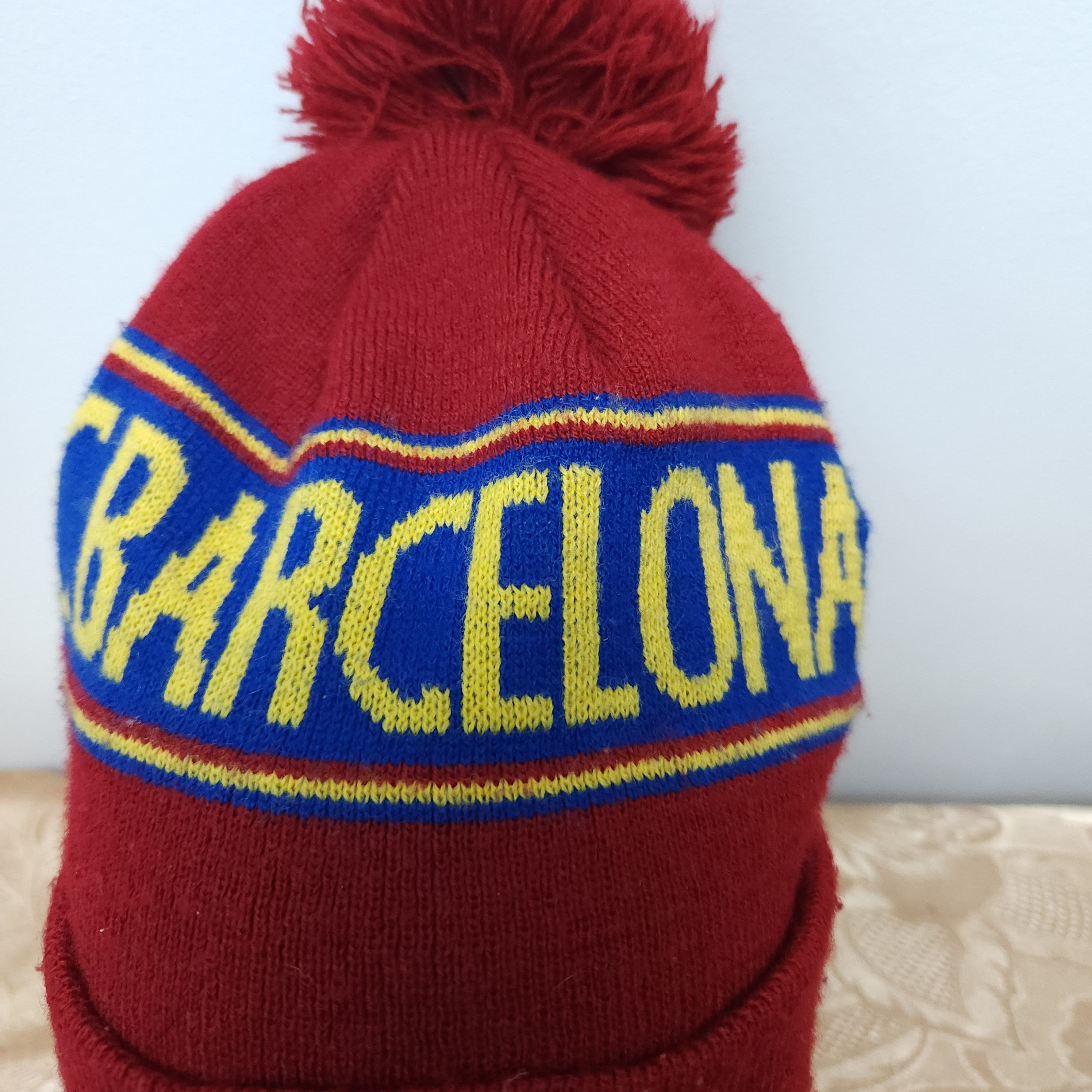 Vintage Vintage F.C Barcelona Beanie Size ONE SIZE - 5 Thumbnail