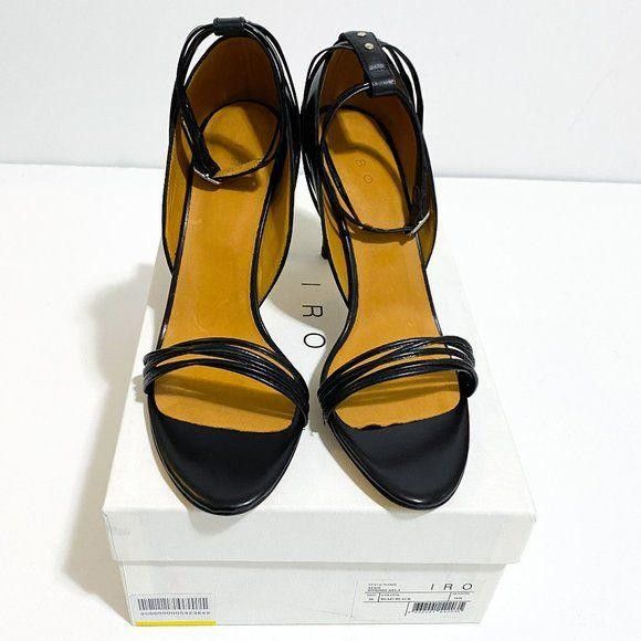 Iro NIB Iro Micaela Black leather sandals, size 39EU Size US 9 / IT 39 - 1 Thumbnail
