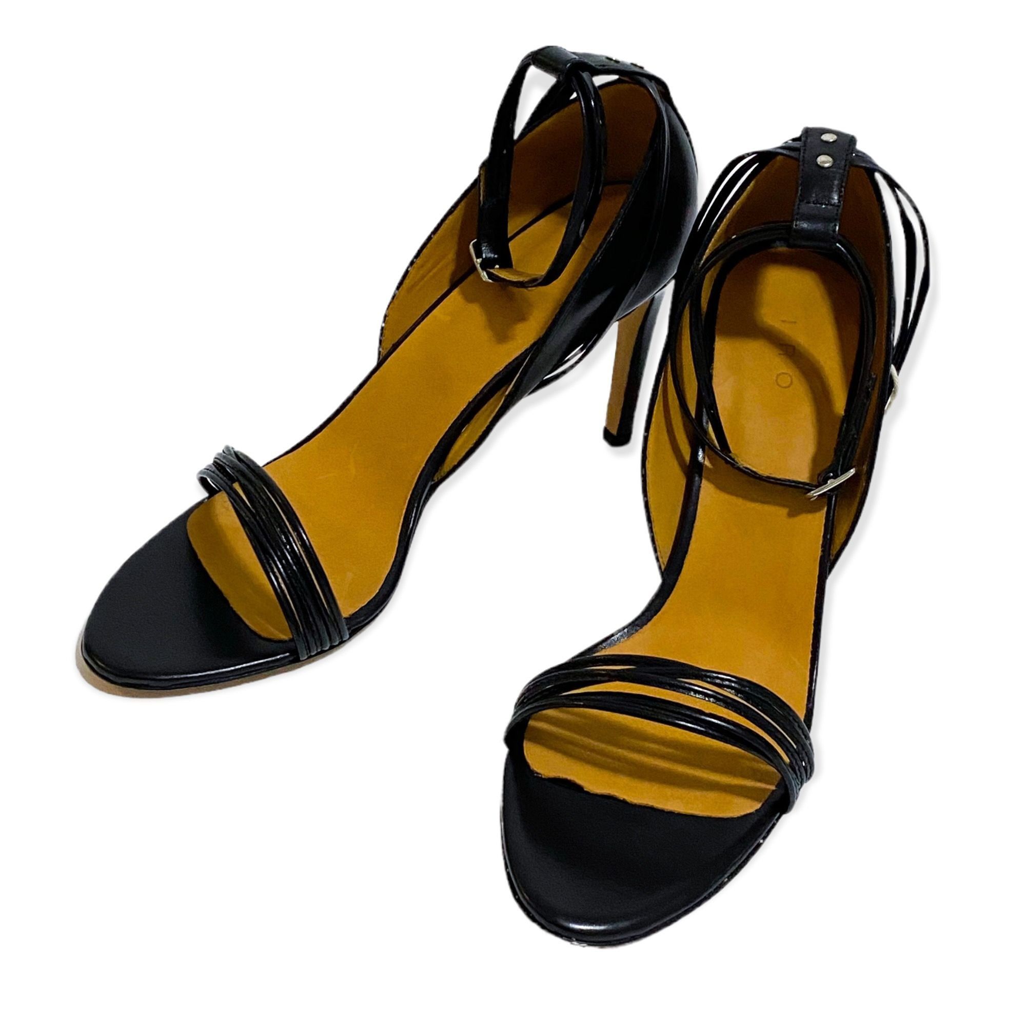 Iro NIB Iro Micaela Black leather sandals, size 39EU Size US 9 / IT 39 - 3 Thumbnail