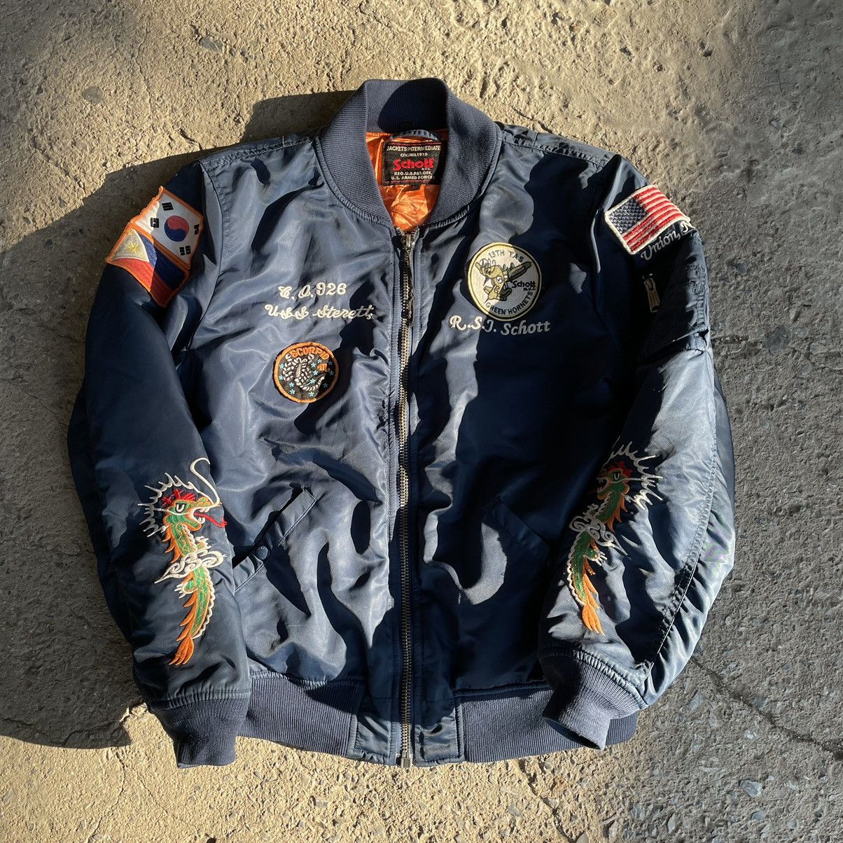 Schott Schott NYC West PAC81'82 Flight Jacket | Grailed