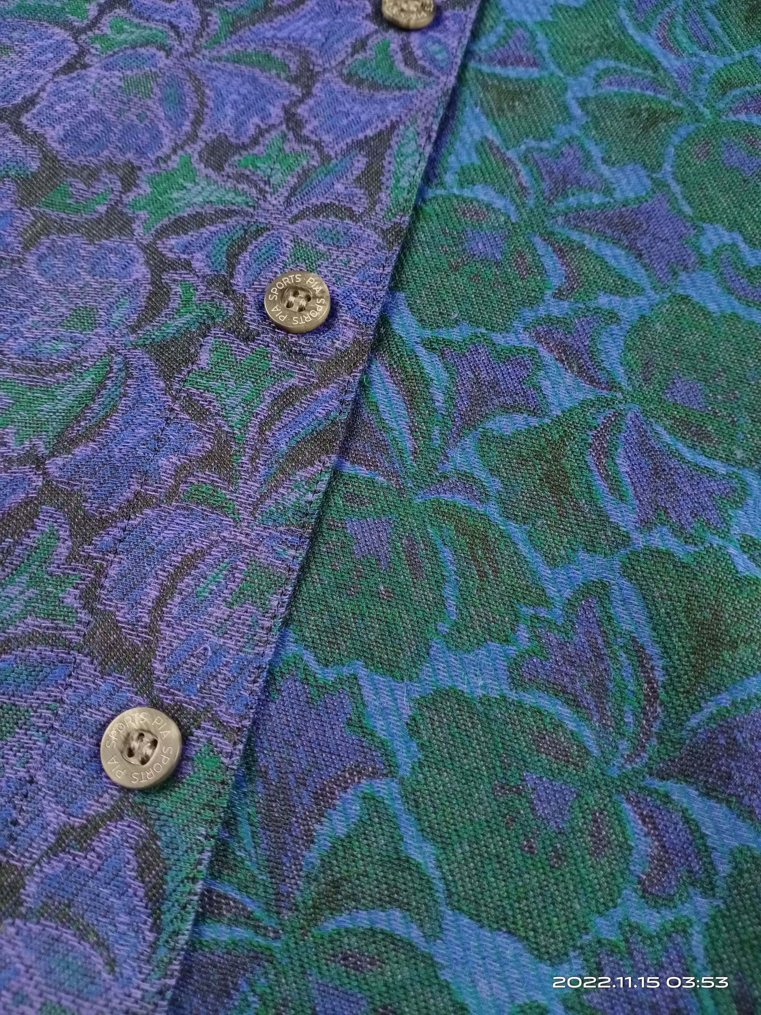 💥Vintage 90s Pia Sport Multicolor Floral Shirt Button Ups