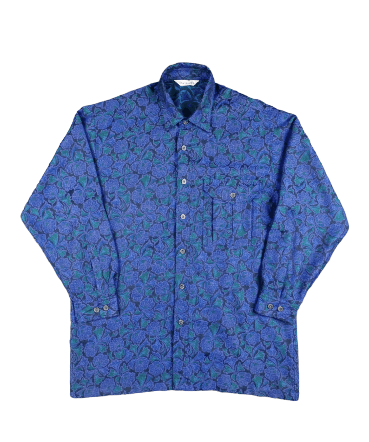 💥Vintage 90s Pia Sport Multicolor Floral Shirt Button Ups