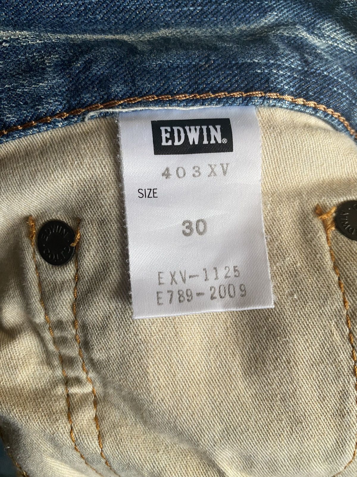 Edwin × Vintage Vintage Edwin Shasiko Boro Design Jeans Size US 32 / EU 48 - 7 Thumbnail