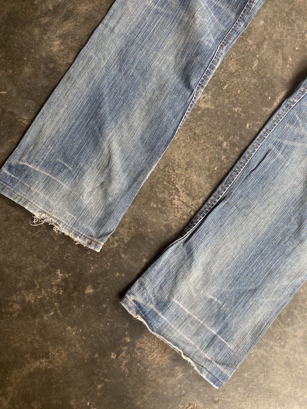 Edwin × Vintage Vintage Edwin Shasiko Boro Design Jeans Size US 32 / EU 48 - 3 Thumbnail