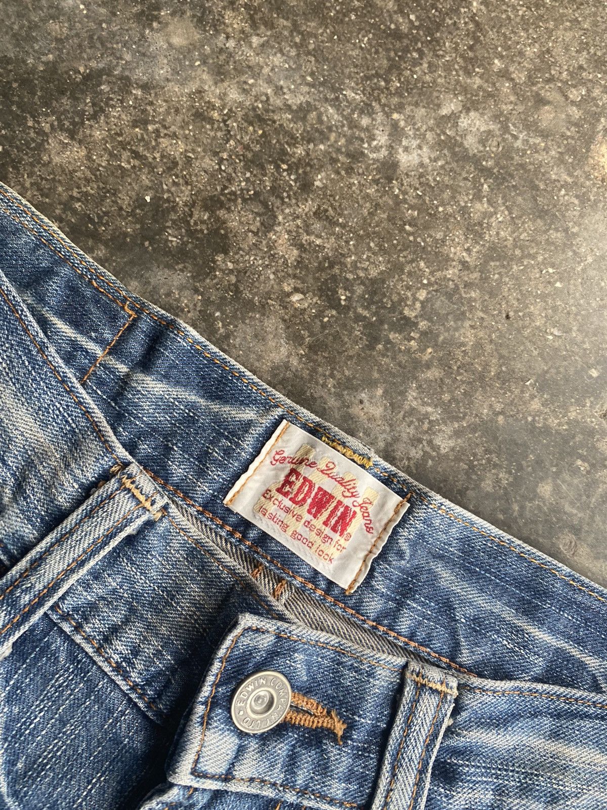 Edwin × Vintage Vintage Edwin Shasiko Boro Design Jeans Size US 32 / EU 48 - 6 Thumbnail
