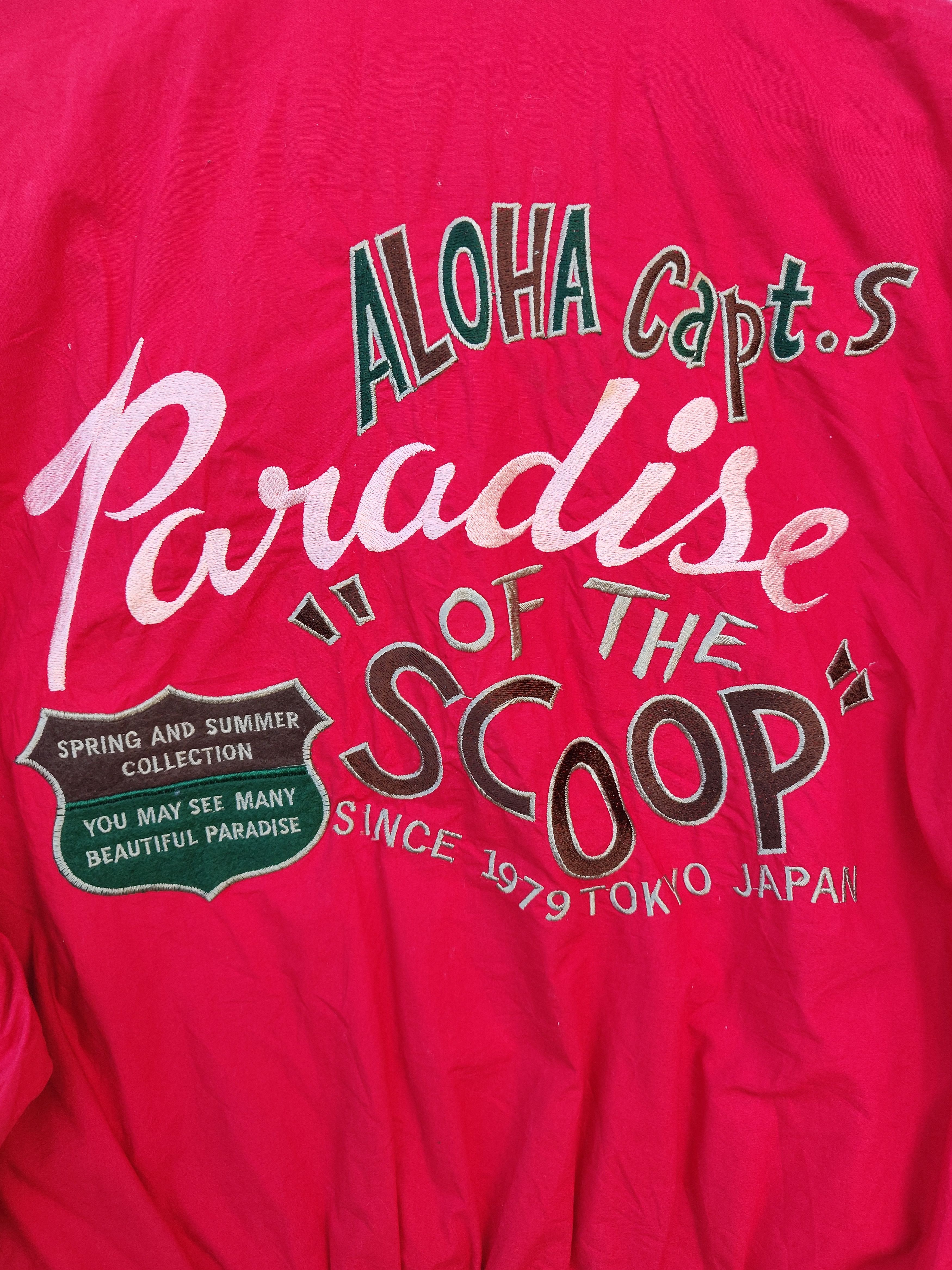 Japanese Brand × SCOOP × Vintage Vintage The Scoop Inc. Bomber Jacket Aloha Capt.s Size US M / EU 48-50 / 2 - 14 Thumbnail