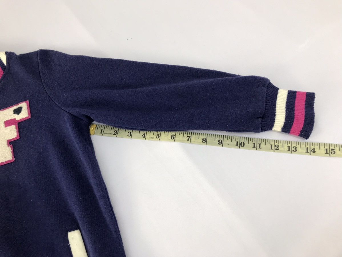 Fiorucci × Vintage Fiorucci Fleece Sweatshirt Jacket Zipper Striped Style Size M / US 6-8 / IT 42-44 - 11 Thumbnail