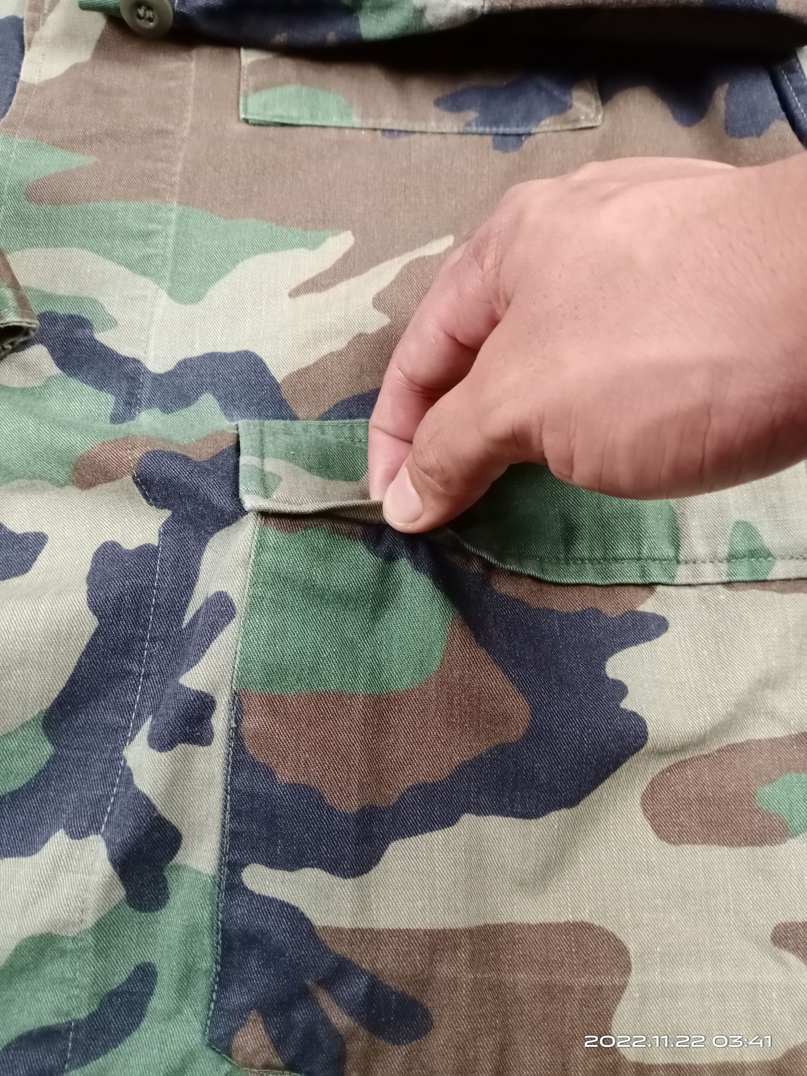 Vintage 💥RARE💥Vintage 80s Woodland Air Force Combat Jacket Size US L / EU 52-54 / 3 - 9 Thumbnail