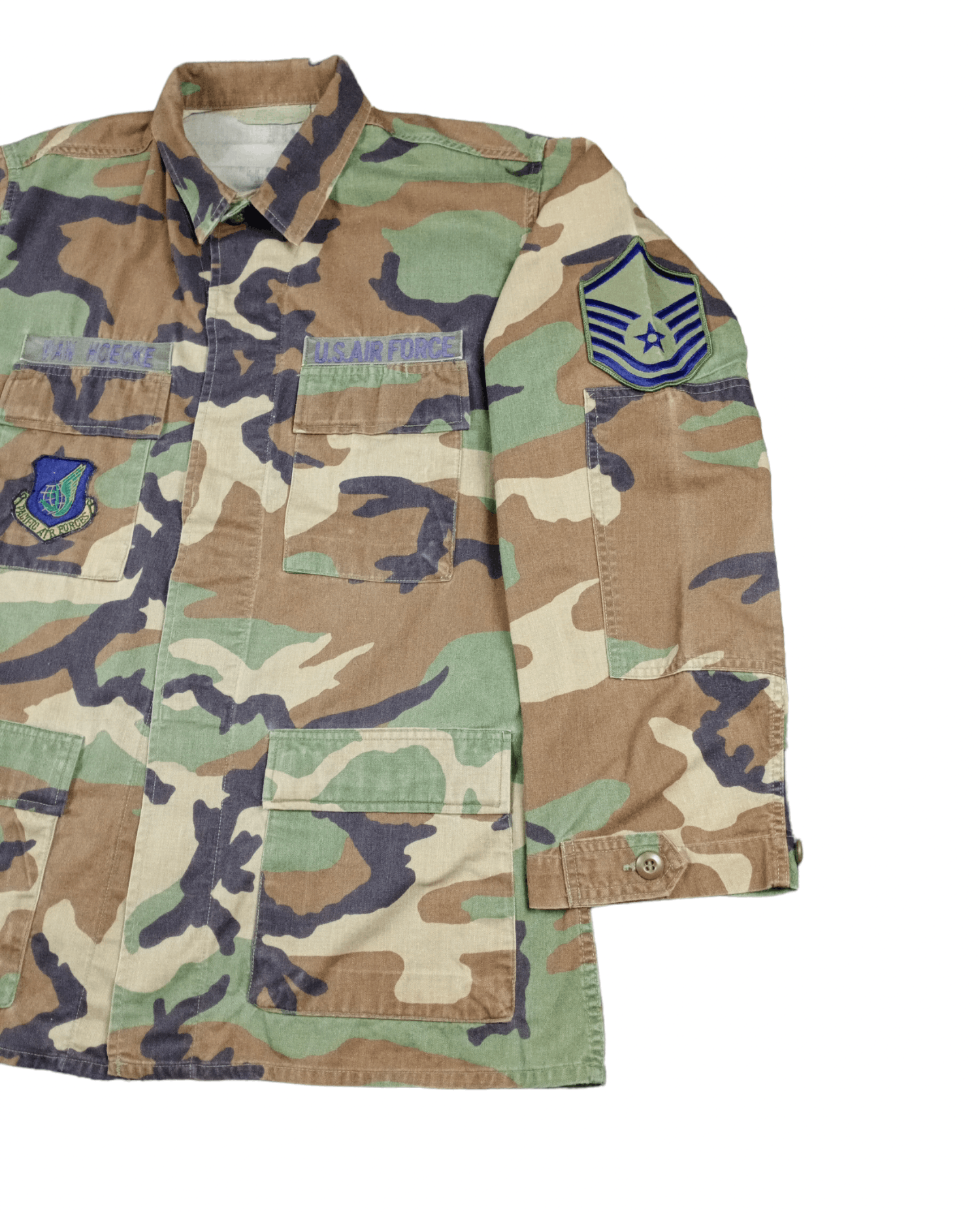 Vintage 💥RARE💥Vintage 80s Woodland Air Force Combat Jacket Size US L / EU 52-54 / 3 - 2 Thumbnail