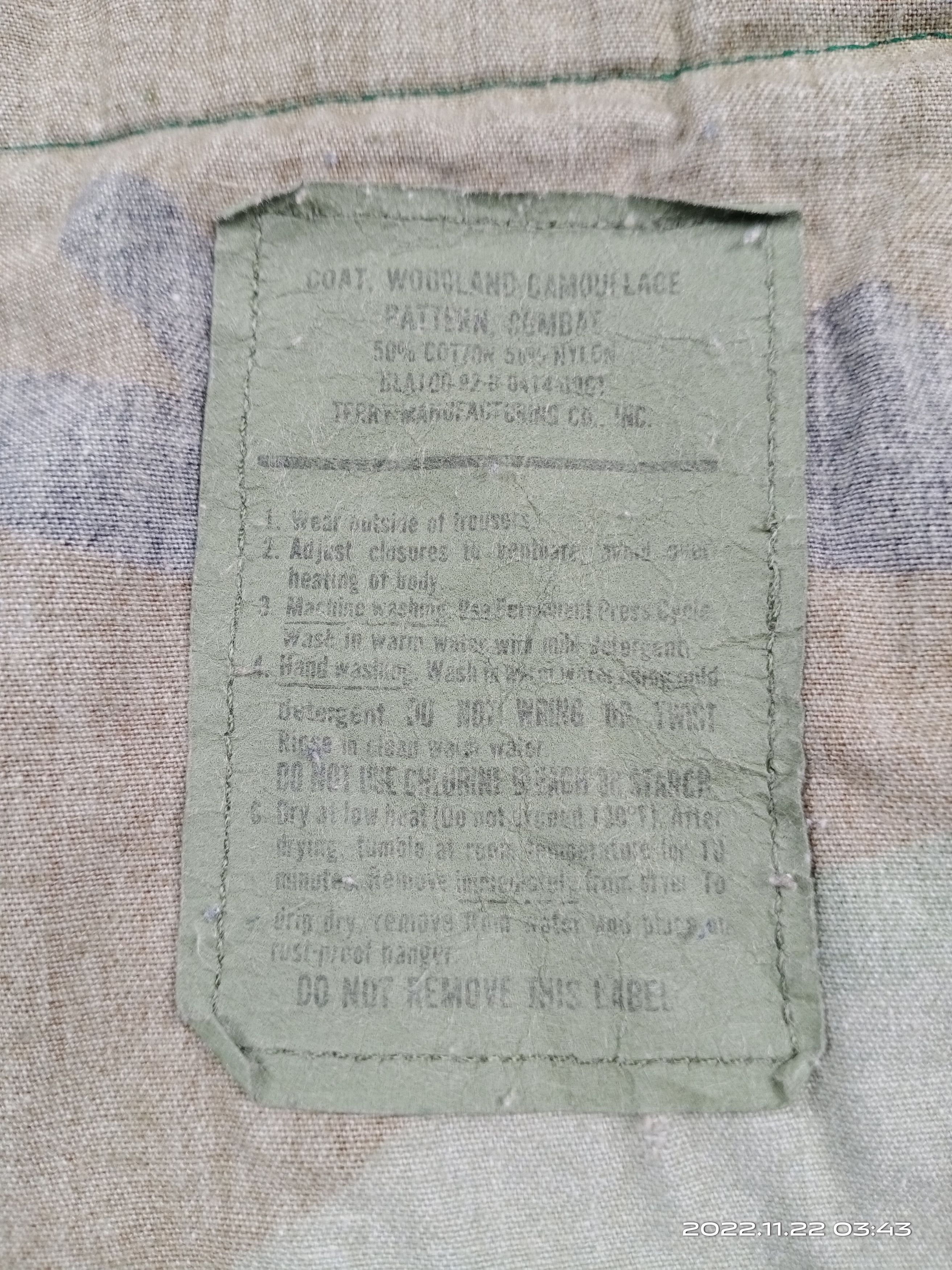 Vintage 💥RARE💥Vintage 80s Woodland Air Force Combat Jacket Size US L / EU 52-54 / 3 - 12 Thumbnail