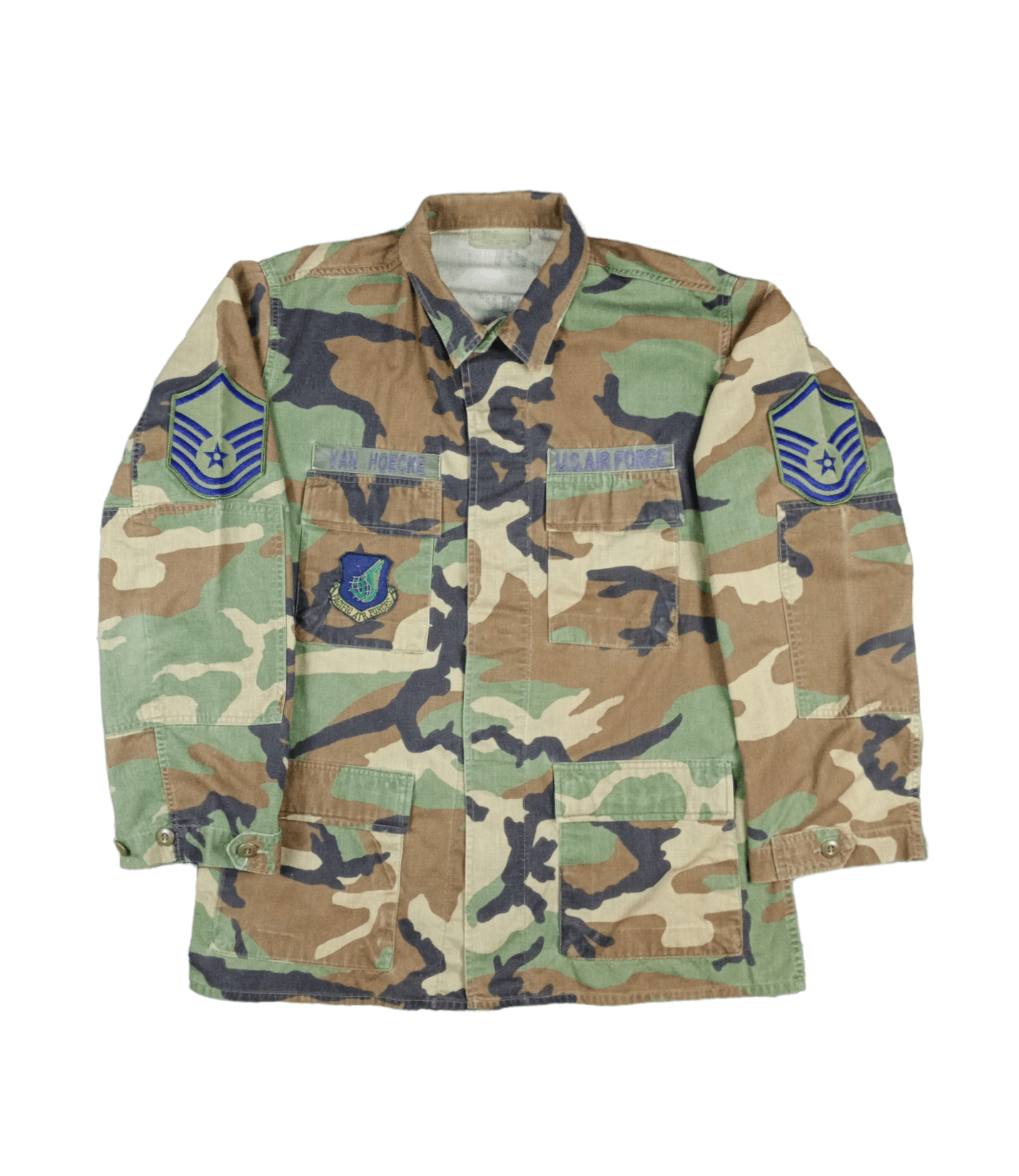 Vintage 💥RARE💥Vintage 80s Woodland Air Force Combat Jacket Size US L / EU 52-54 / 3 - 1 Thumbnail