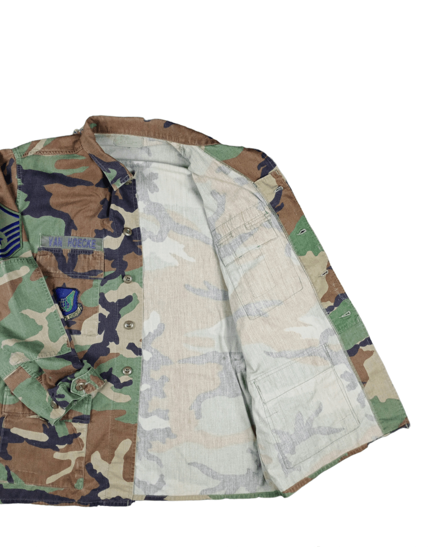 Vintage 💥RARE💥Vintage 80s Woodland Air Force Combat Jacket Size US L / EU 52-54 / 3 - 5 Thumbnail