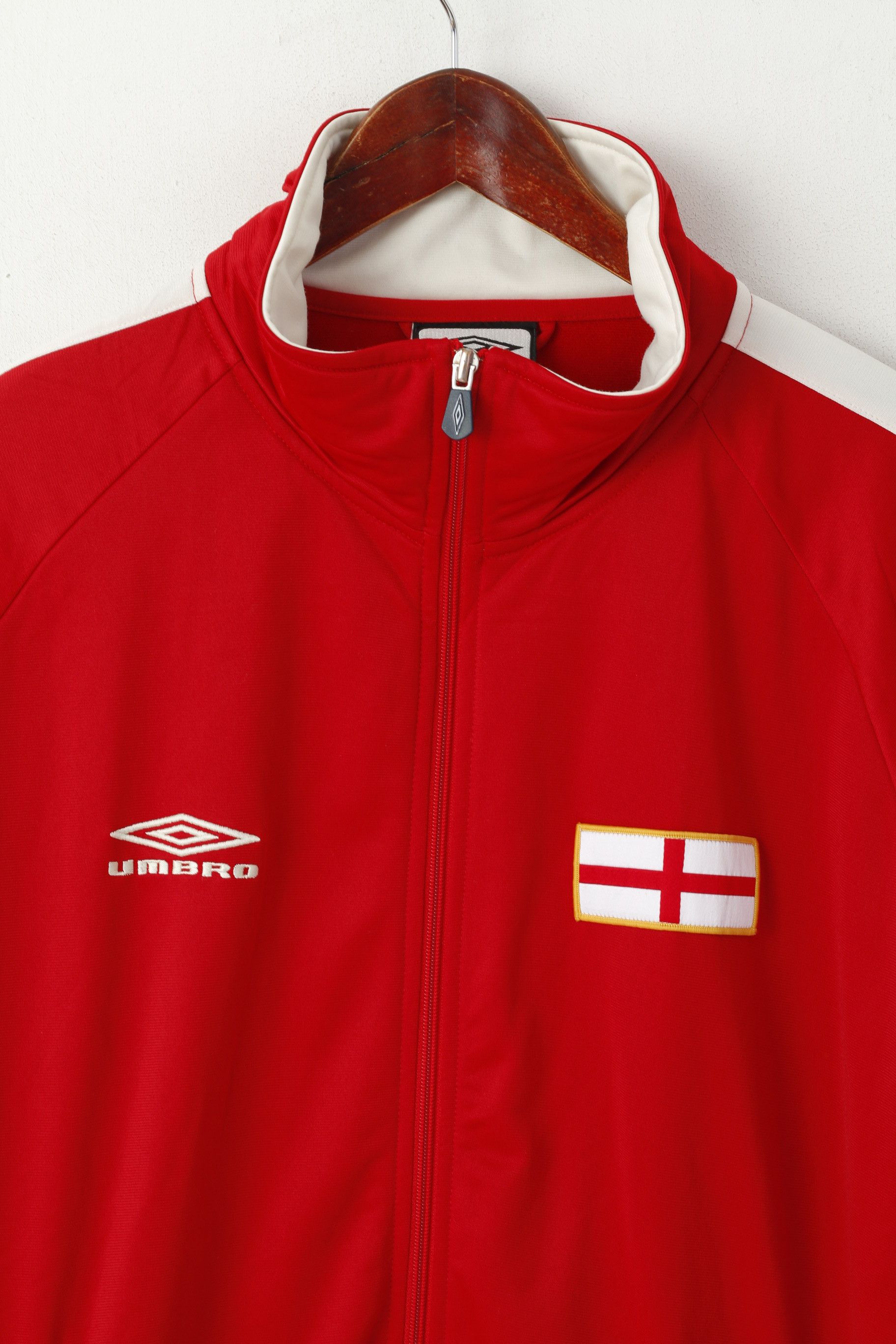 Umbro Umbro Men XL Sweatshirt Red Vintage England 1924 5201 Size US XL / EU 56 / 4 - 2 Thumbnail