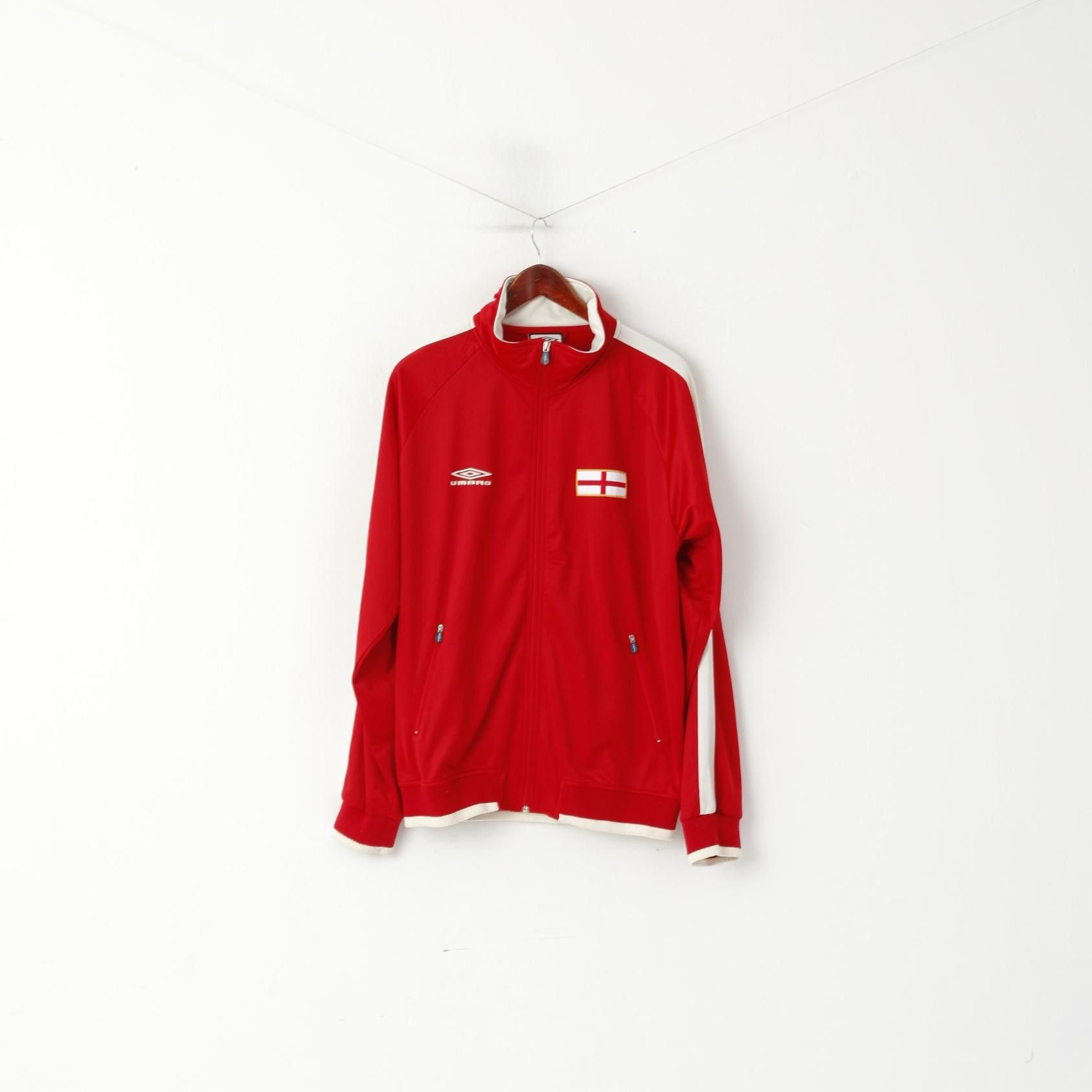 Umbro Umbro Men XL Sweatshirt Red Vintage England 1924 5201 Size US XL / EU 56 / 4 - 1 Thumbnail