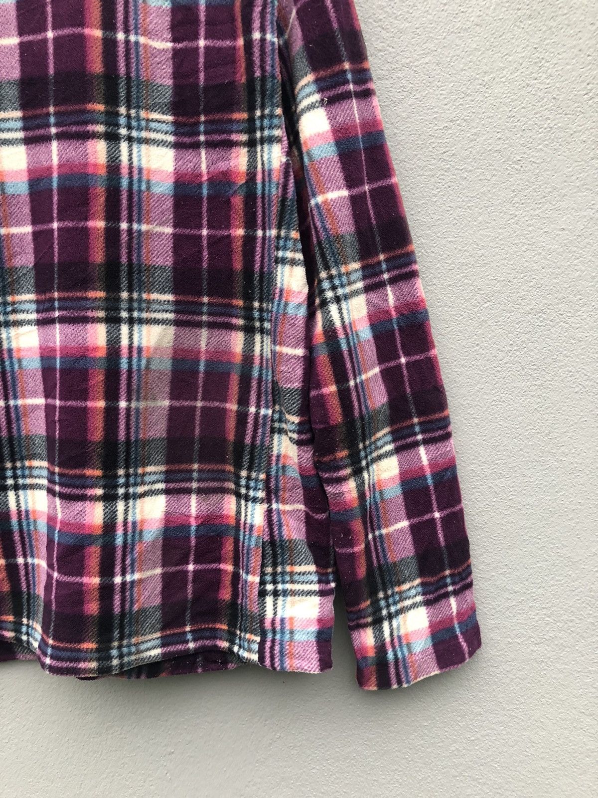 Japanese Brand Vintage Uniqlo Zipper Ups Plaid Fleece Jacket Size US S / EU 44-46 / 1 - 6 Thumbnail