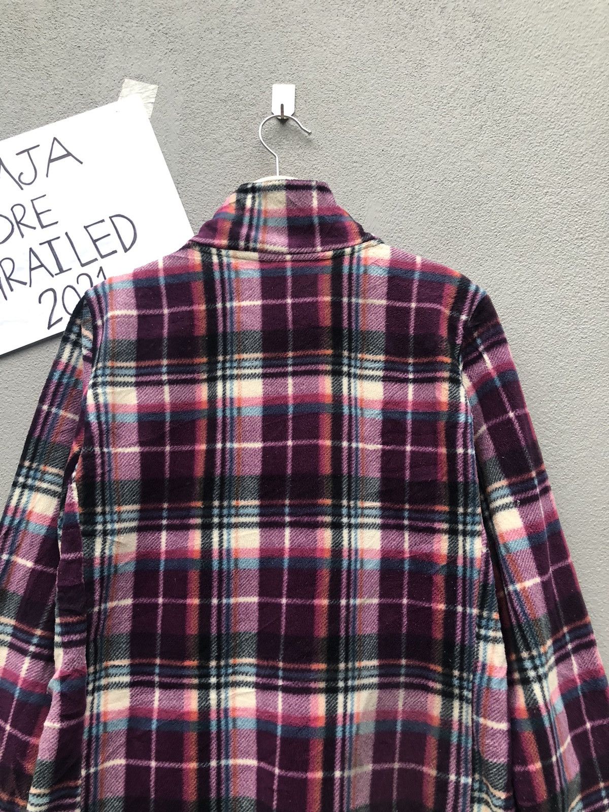 Japanese Brand Vintage Uniqlo Zipper Ups Plaid Fleece Jacket Size US S / EU 44-46 / 1 - 8 Thumbnail