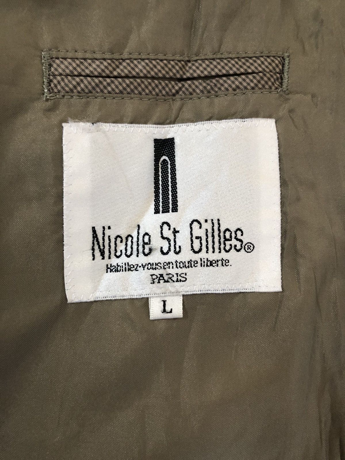 Japanese Brand Vintage Nicole St Gilles Blazer Coat Jacket Size US L / EU 52-54 / 3 - 9 Thumbnail