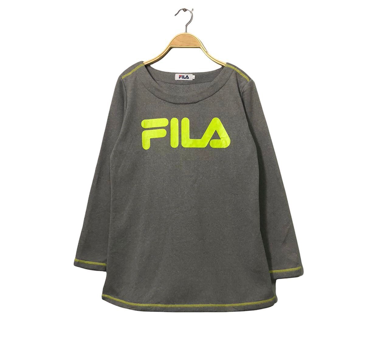 Fila Vintage Fila Spell Out Big Logo Long Sleeve Tee Shirt Size US M / EU 48-50 / 2 - 1 Thumbnail