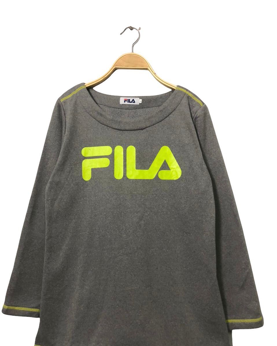Fila Vintage Fila Spell Out Big Logo Long Sleeve Tee Shirt Size US M / EU 48-50 / 2 - 4 Thumbnail