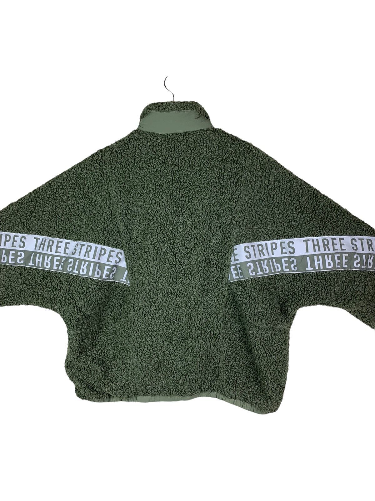 Adidas × Vintage Adidas Three Stripes Fleece Bomber Style Jacket Size US S / EU 44-46 / 1 - 14 Thumbnail