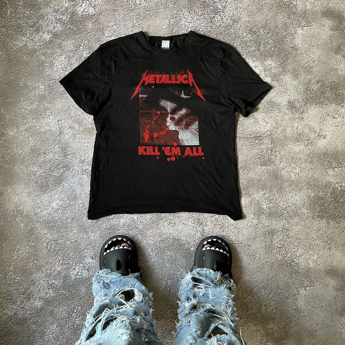 Vintage Y2K METALLICA BLOOD SCREAMER FACE ANGRY SKELETON 90s