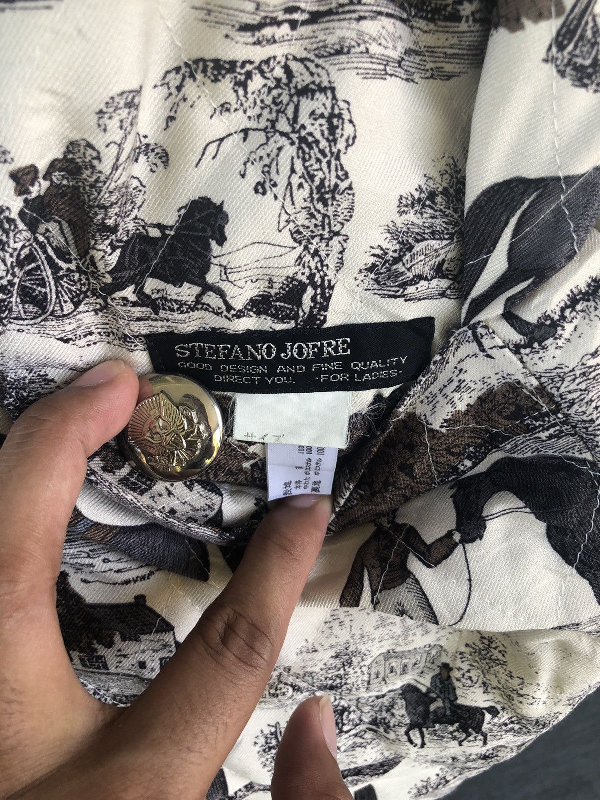 Habitat Vtg Stefano Jofre Art Full Print Button Ups Jacket Size US L / EU 52-54 / 3 - 9 Thumbnail