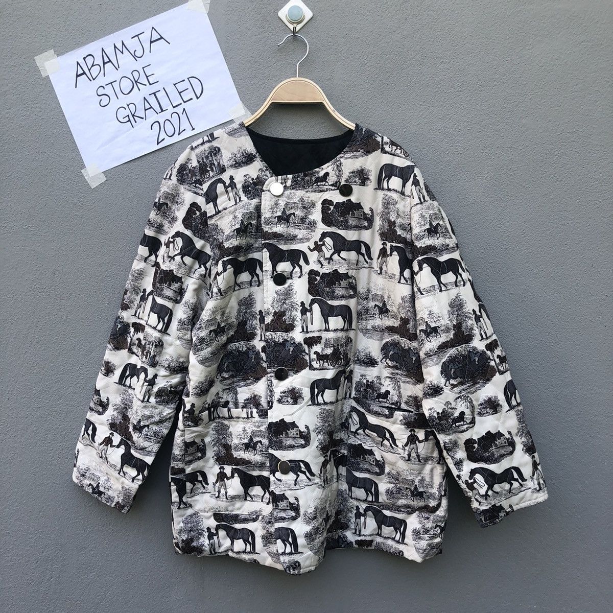 Habitat Vtg Stefano Jofre Art Full Print Button Ups Jacket Size US L / EU 52-54 / 3 - 1 Thumbnail