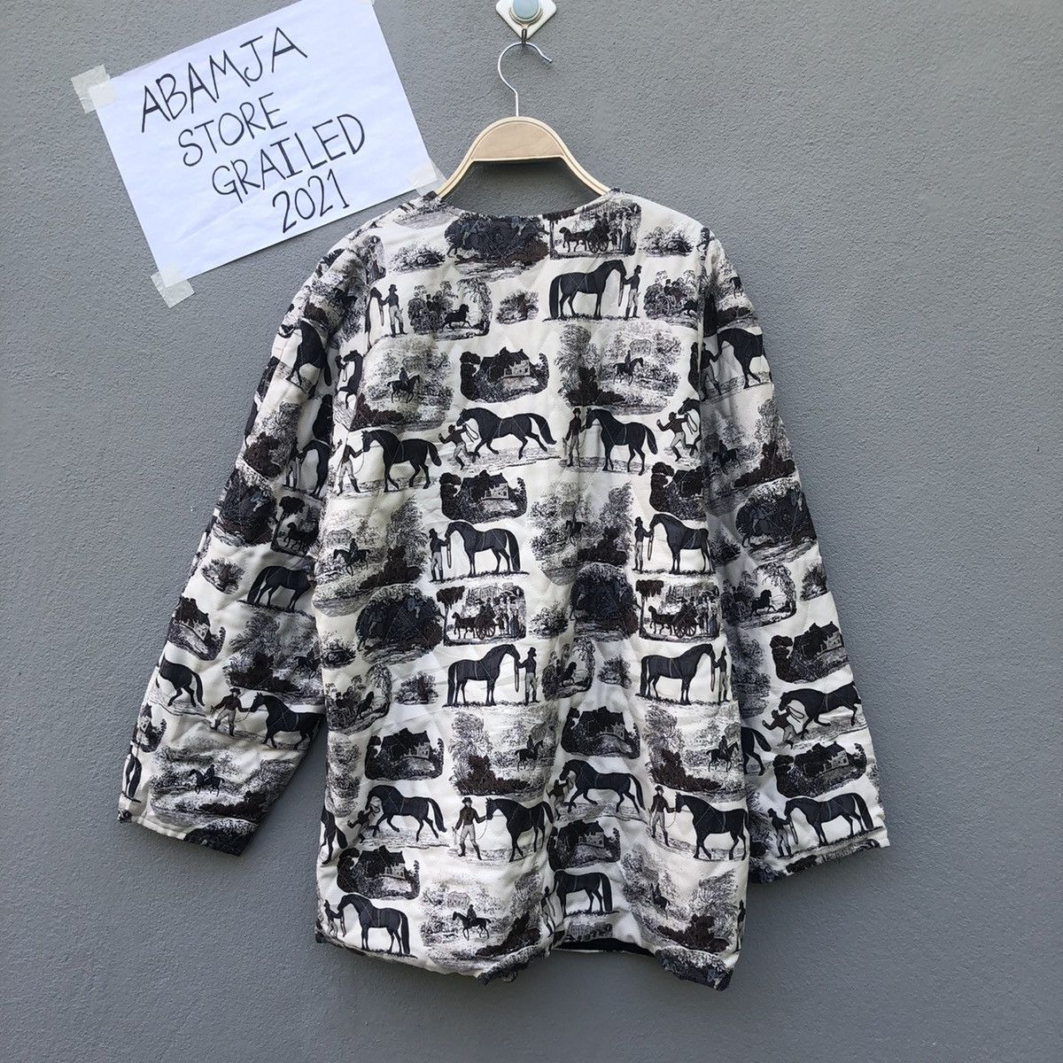 Habitat Vtg Stefano Jofre Art Full Print Button Ups Jacket Size US L / EU 52-54 / 3 - 5 Thumbnail