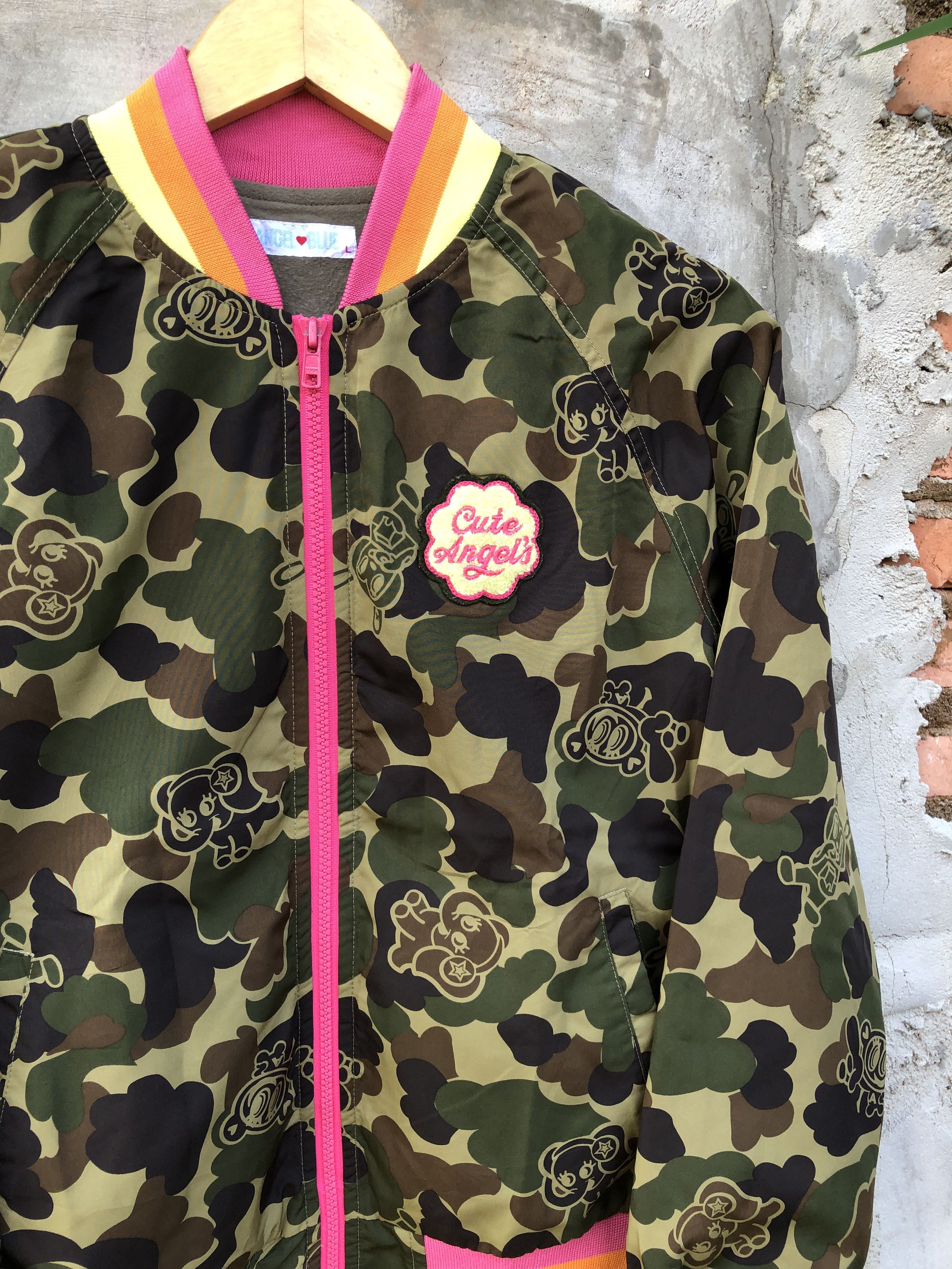 Hysteric Glamour × Japanese Brand 1990s Angel Blue Mascot Camo jacket Size US M / EU 48-50 / 2 - 3 Thumbnail