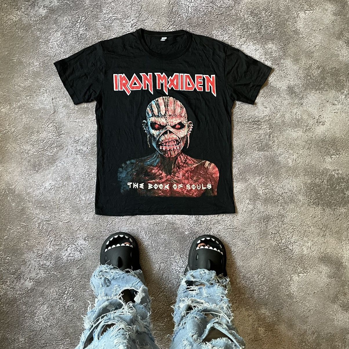 Vintage Vintage 90s Iron Maiden Band Tee Graphic Screamer Grunge L Size US L / EU 52-54 / 3 - 1 Thumbnail