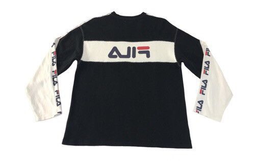 Fila Vintage Fila Long Sleeve Big Logo Back Side Style Size US L / EU 52-54 / 3 - 2 Thumbnail