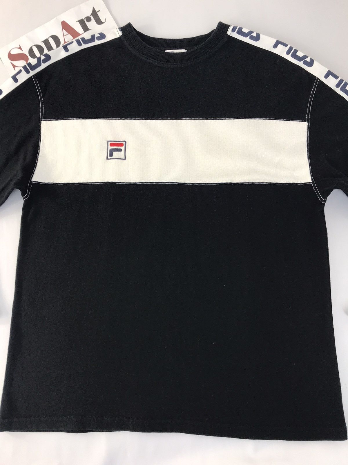 Fila Vintage Fila Long Sleeve Big Logo Back Side Style Size US L / EU 52-54 / 3 - 3 Thumbnail