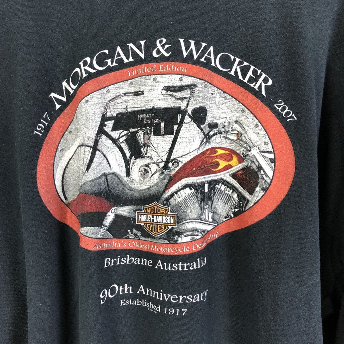 Vintage Vintage Harley-Davidsion MORGAN & WACKER 90th Anniversary Size US XXL / EU 58 / 5 - 11 Thumbnail