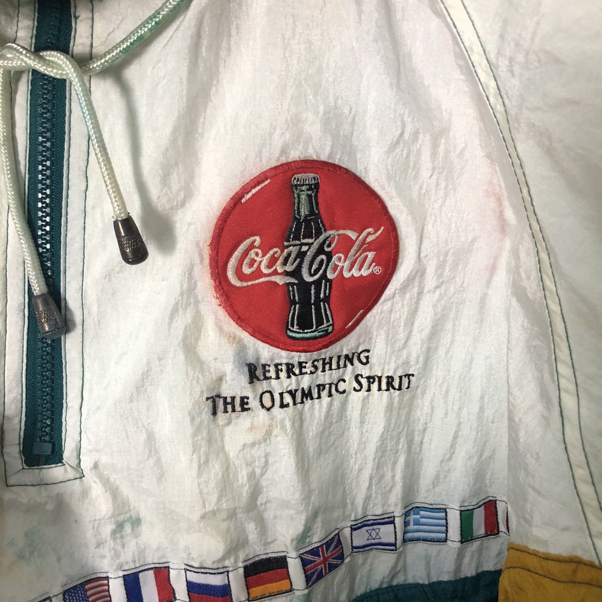 Coca Cola Vintage Olympic Atlanta 1996 Starter Big Logo Hoodie Sweater Size US XL / EU 56 / 4 - 7 Thumbnail