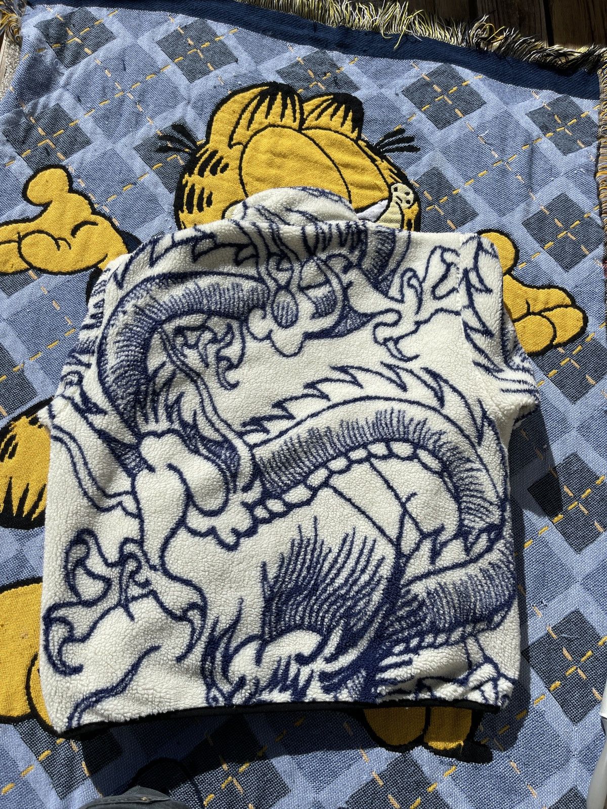 Stussy Stussy Dragon Sherpa Natural XL(Reversible) Size US XL / EU 56 / 4 - 10 Thumbnail