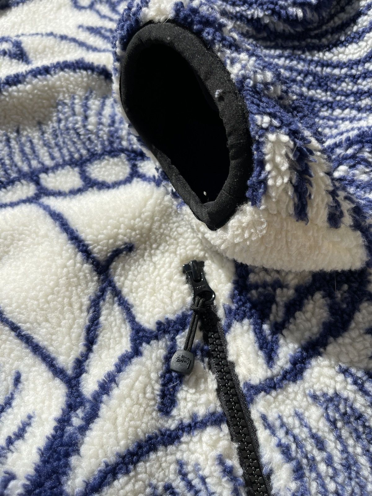 Stussy Stussy Dragon Sherpa Natural XL(Reversible) Size US XL / EU 56 / 4 - 4 Thumbnail