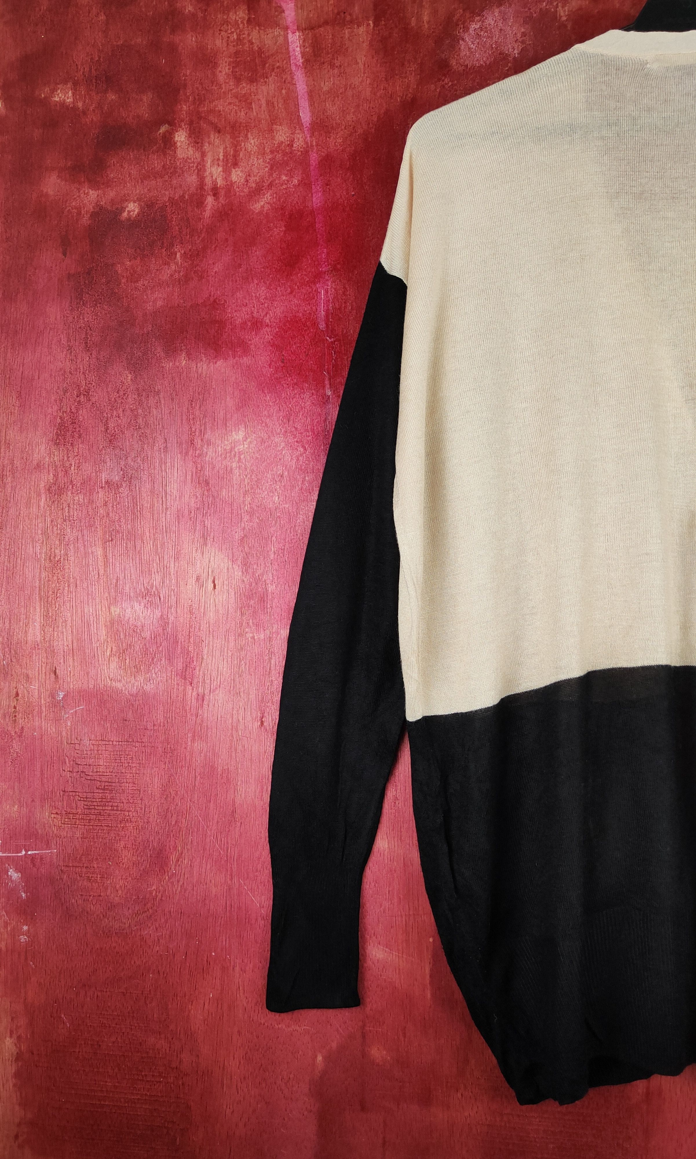 Japanese Brand × MOUSSY Moussy Black/Brown Knitwear Cardigan #S1108 Size L / US 10 / IT 46 - 8 Thumbnail