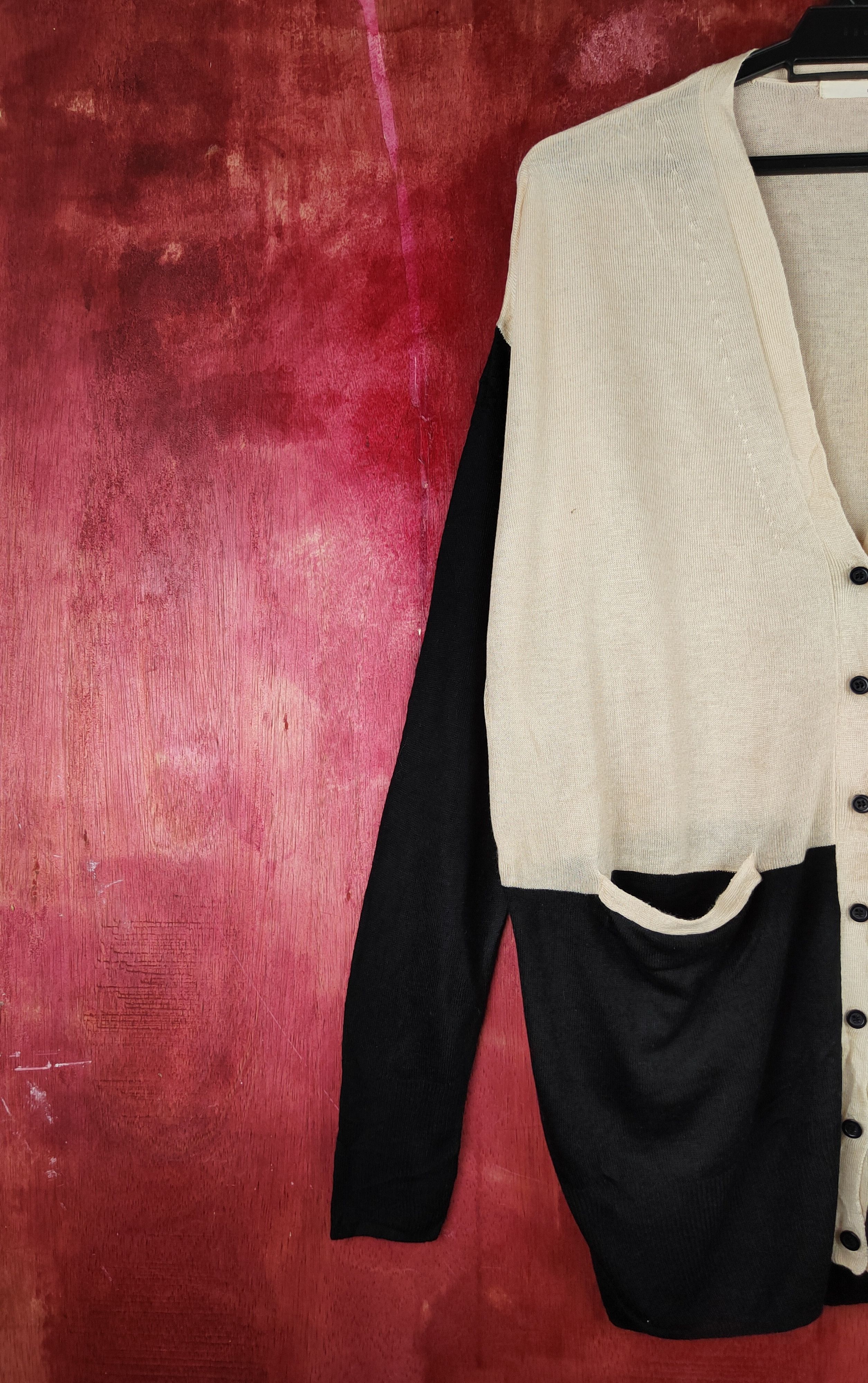 Japanese Brand × MOUSSY Moussy Black/Brown Knitwear Cardigan #S1108 Size L / US 10 / IT 46 - 3 Thumbnail
