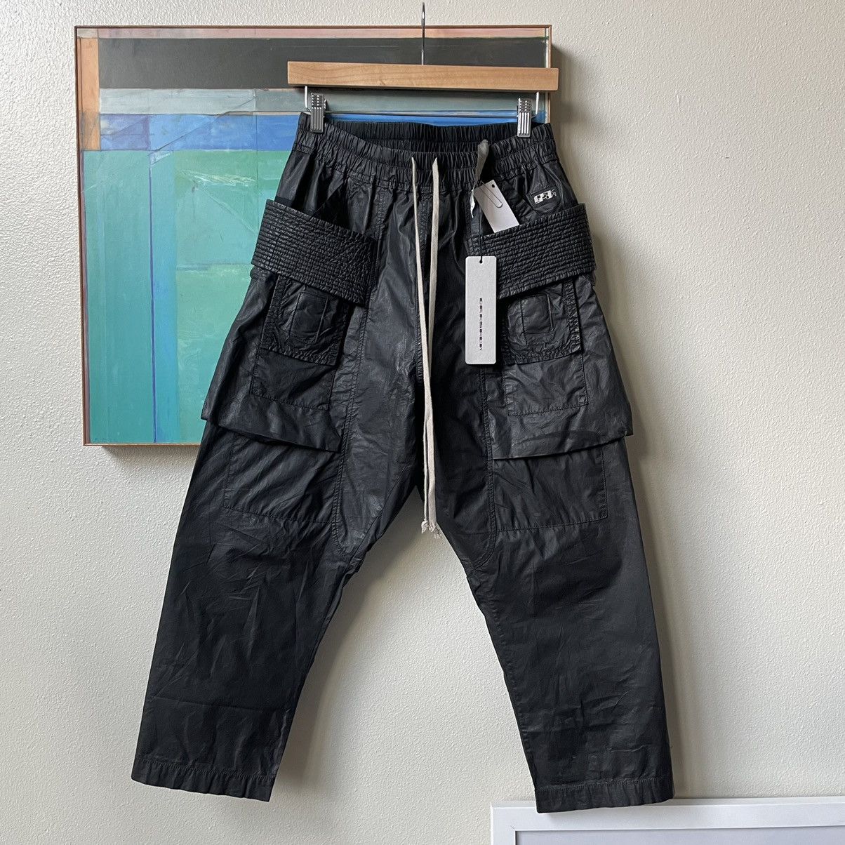 Rick Owens RICK OWENS Creatch Cropped Wax Cargo Pants XS | Grailed