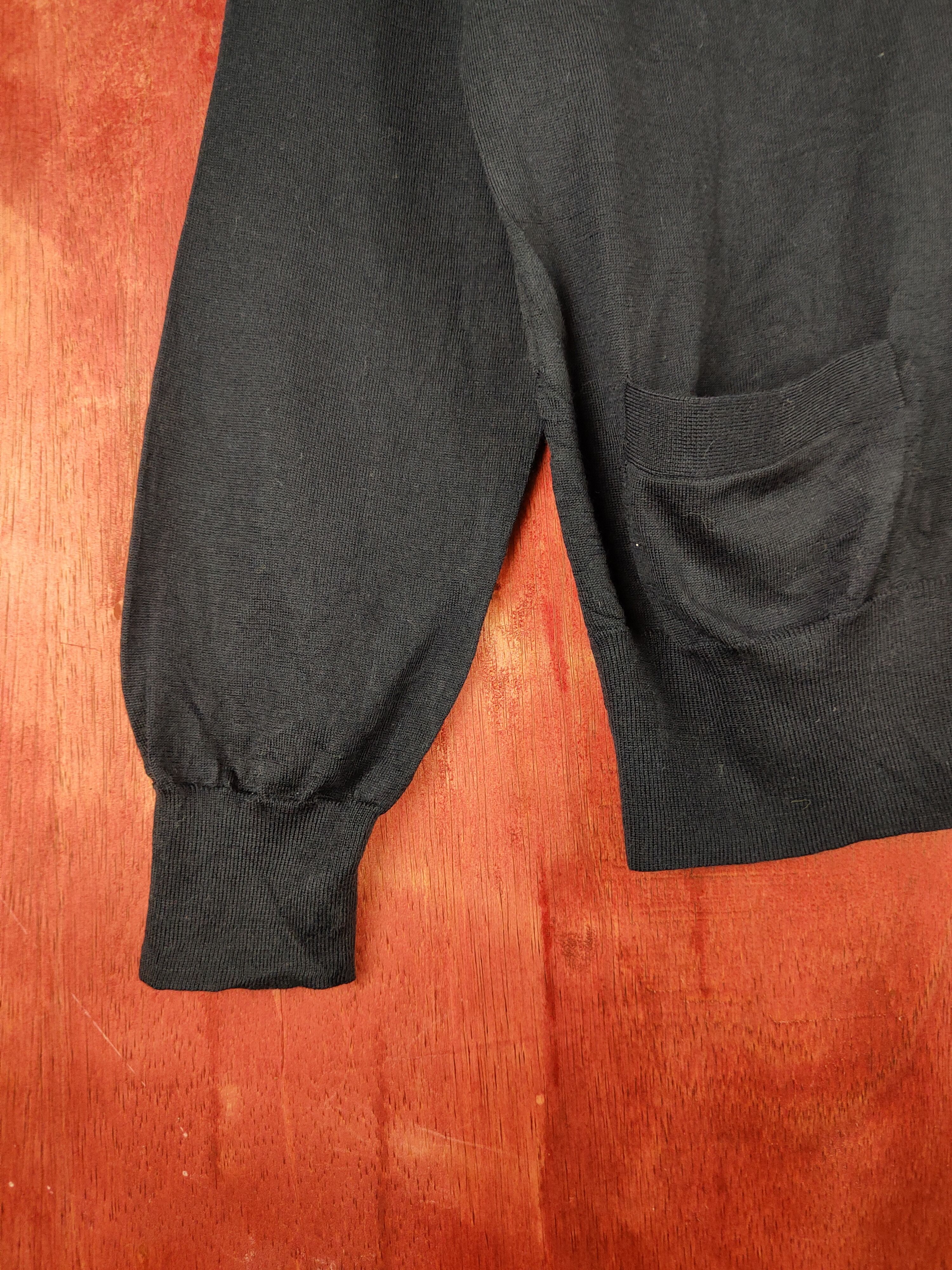 Japanese Brand × SHIPS Ships Navy Knitwear Cardigan #S1106 Size S / US 4 / IT 40 - 4 Thumbnail