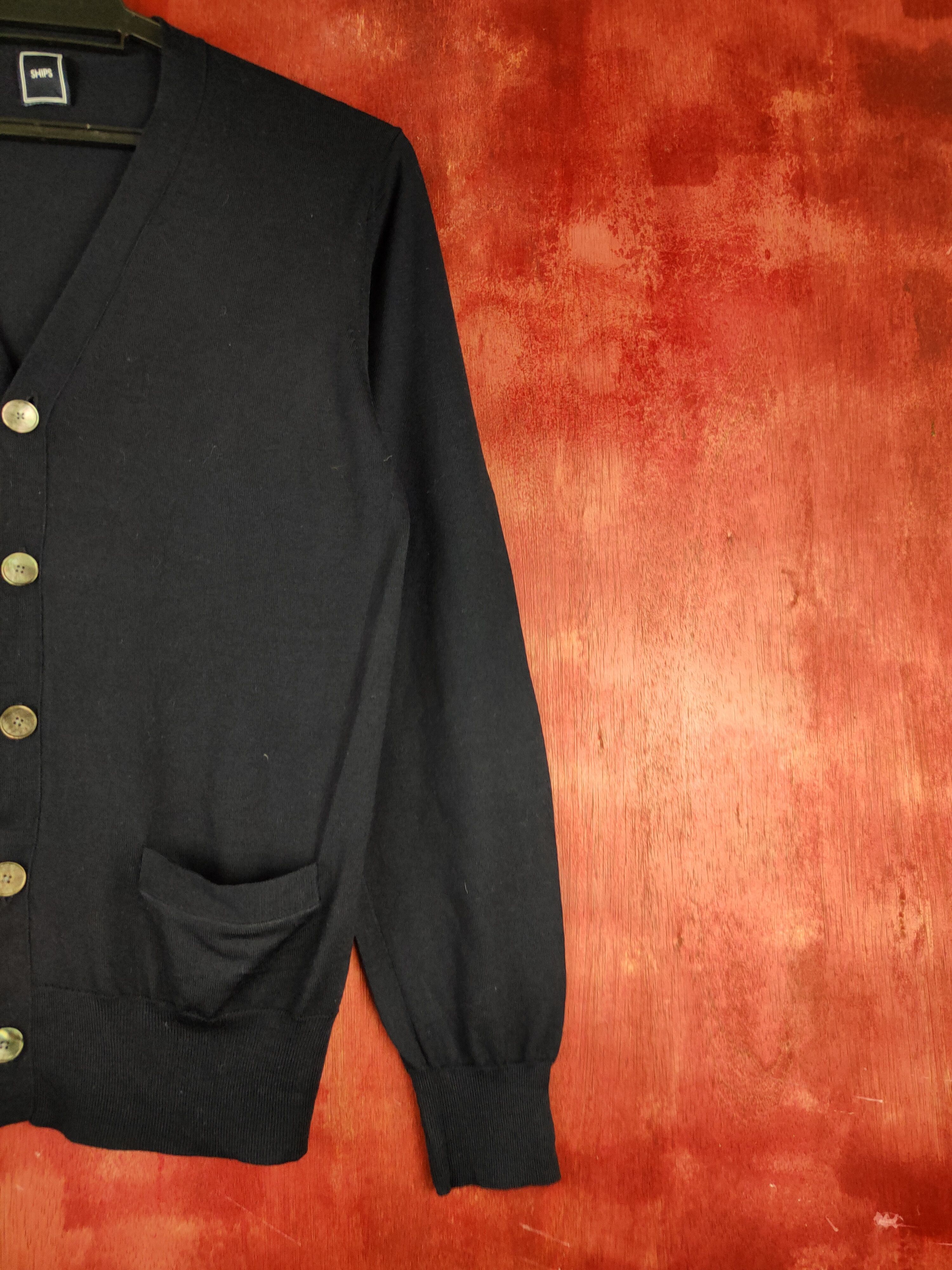 Japanese Brand × SHIPS Ships Navy Knitwear Cardigan #S1106 Size S / US 4 / IT 40 - 5 Thumbnail