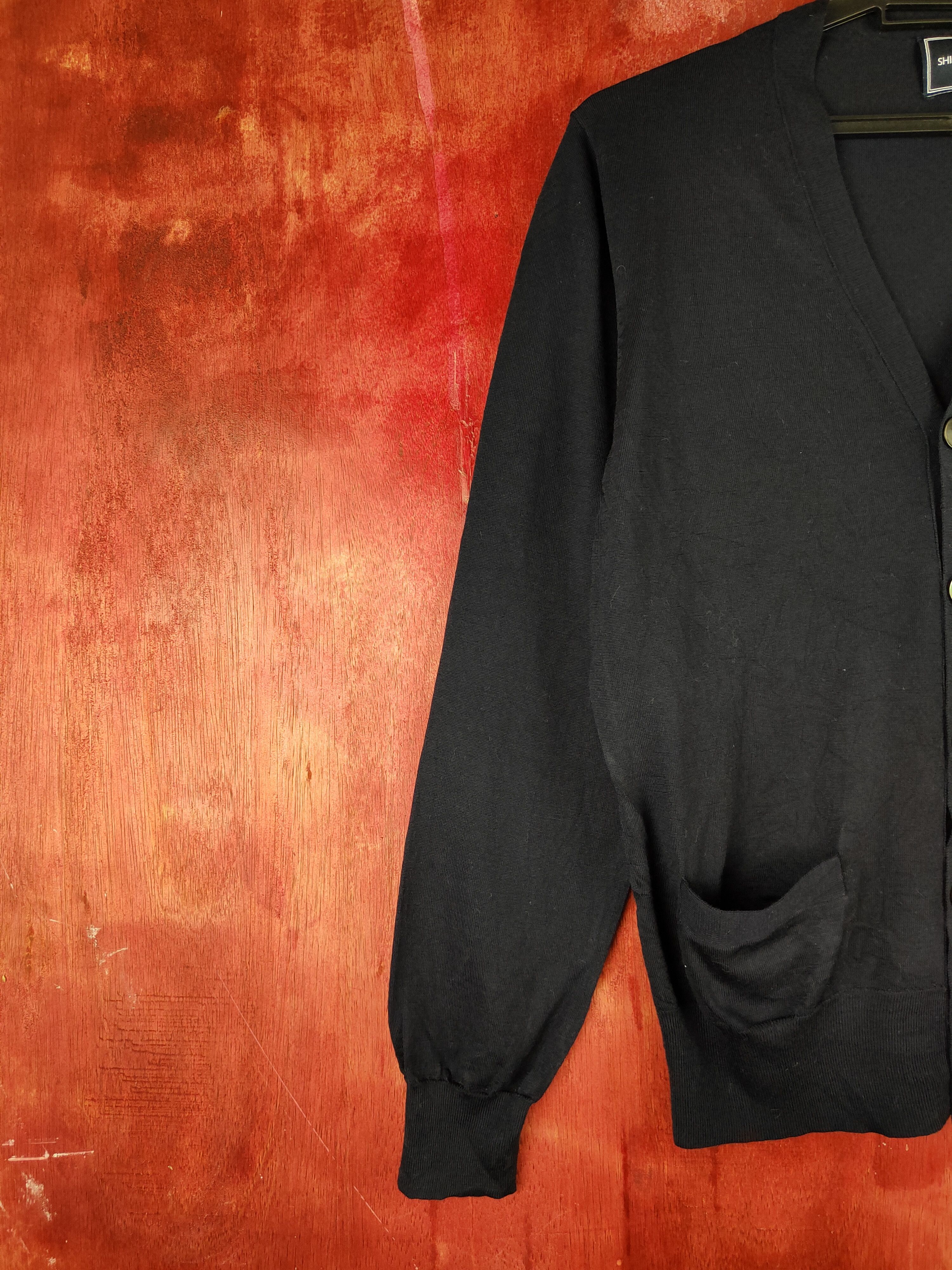 Japanese Brand × SHIPS Ships Navy Knitwear Cardigan #S1106 Size S / US 4 / IT 40 - 3 Thumbnail
